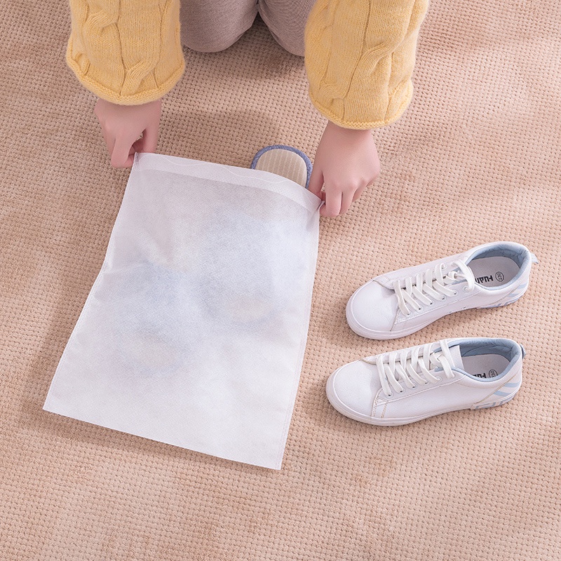 Túi Dây Rút Đựng Giày Bằng Vải Không Dệt 35 * 25CM Có Thể Gập Lại Tiện Dụng