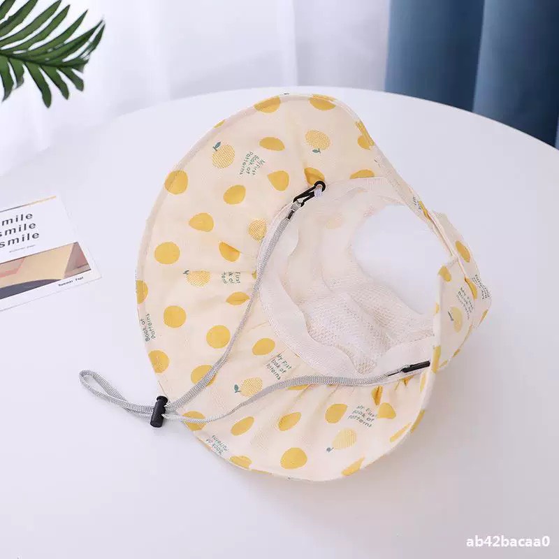Mũ vành rộng chống nắng cho bé , mũ hở chóp phong cách Hàn Quốc