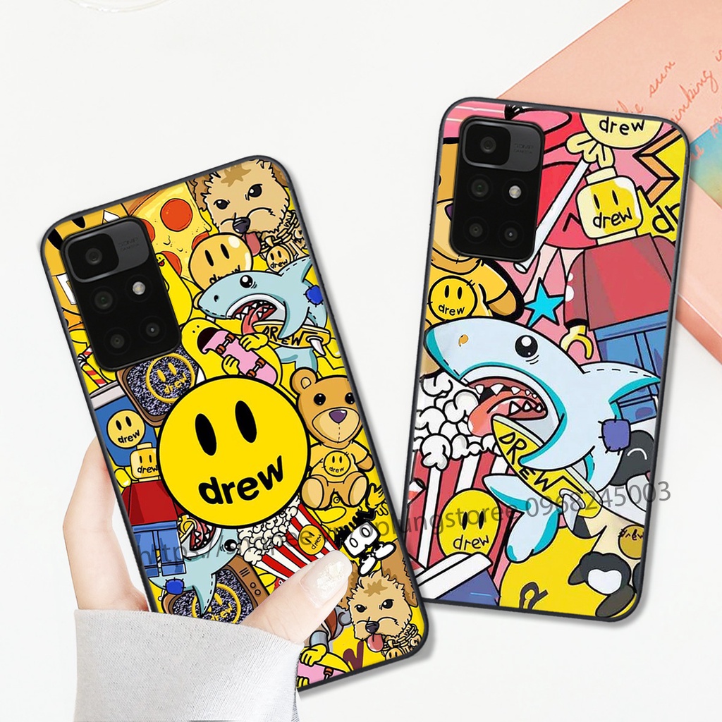 Ốp lưng Xiaomi Redmi 10 in hình thương hiệu thời trang đa sắc cá tính.