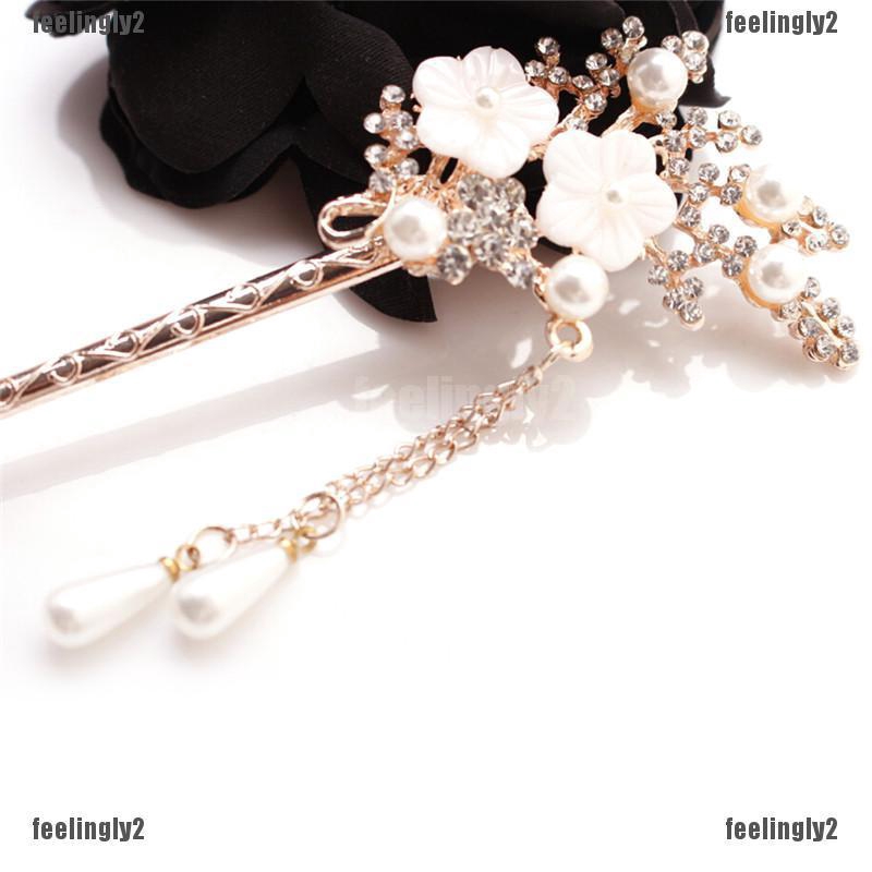 ❤Mặt Trời❤ Trâm Cài Tóc Hình Hoa Đính Đá Sang Trọng Cho Nữ