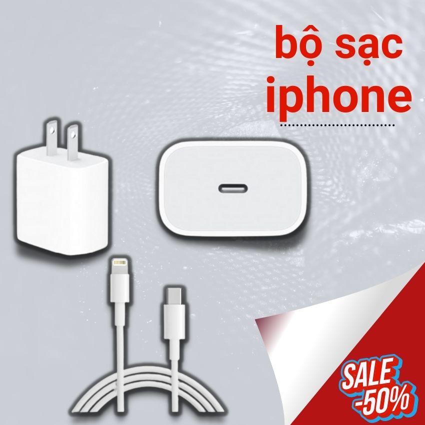 (PD 20W)(BH 12 tháng) Sạc Nhanh PD 20W USB-C To (Hỗ Trợ Công Suất Tối Đa IP12,13)