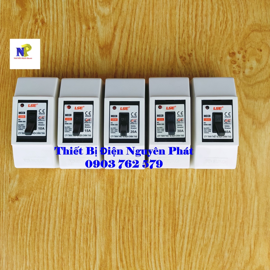 LS100 Cầu Dao An Toàn, CB Cóc  - Loại Kèm Hộp Nổi
