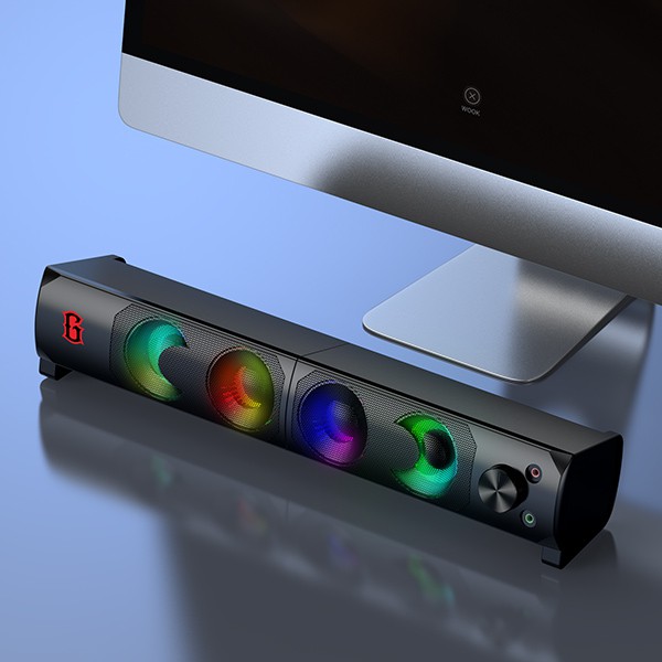 Loa Thanh SOUNDBAR ROBOT RS300 Kiểu Dáng Gaming - Hiệu ứng LED RGB - Công suất lớn 6W