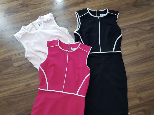 Đầm CK body viền trắng