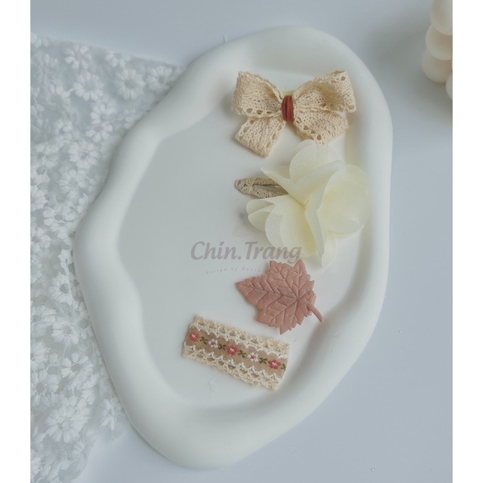 Set kẹp tóc HandMade Korea cho bé by ChinTrang