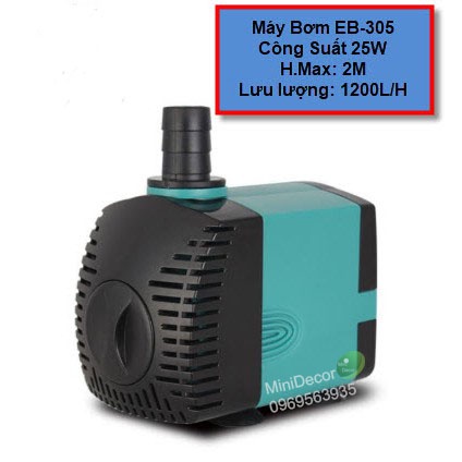 Máy bơm chìm Ebang EB 301/302/303/304/305/306/307/308 - Máy bơm nước hồ cá thủy sinh siêu êm