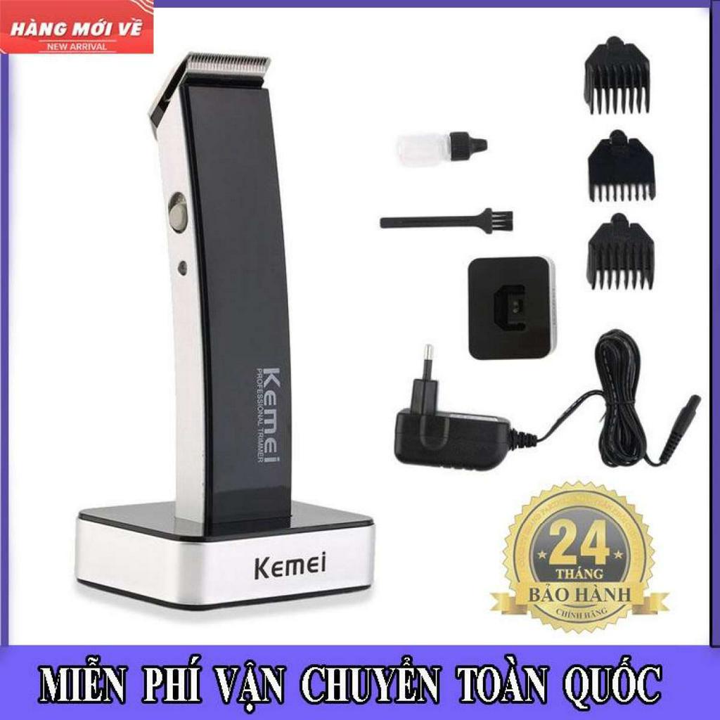 Sale50% Tông Đơ Cắt Tóc Kemei Km-619 Hàng Nhập Khẩu Có Đế Sạc Cao Cấp