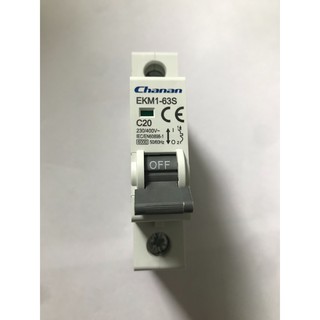 Attomat mcb 1pha chanan 1p-20a ekm1-63s 6ka