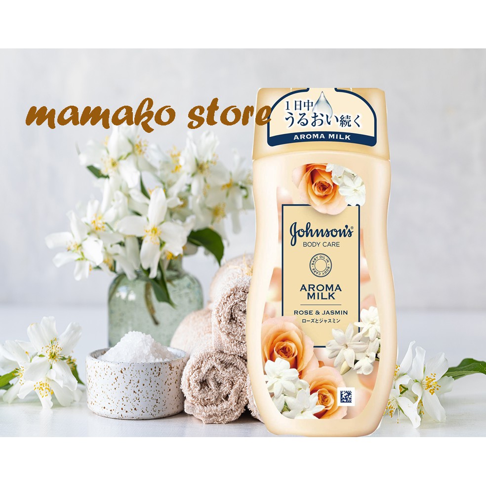 (dòng cơ sở) Sữa dưỡng thể body Aroma Milk/Johnson Body Care Aroma Milk/hoa hồng,nhài/oải hương,cúc/đào và mơ