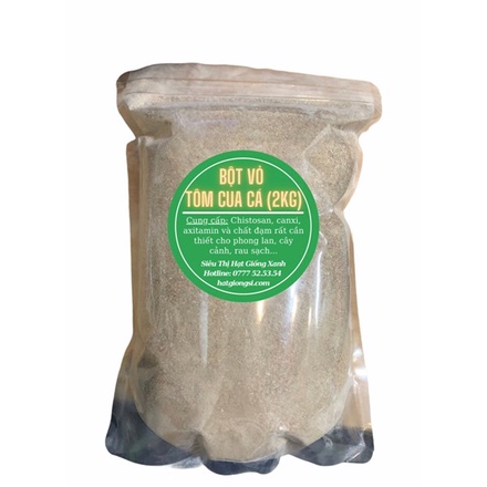 Bột Vỏ Tôm Cua Cá(Trộn Đất/Tưới Gốc -2kg)