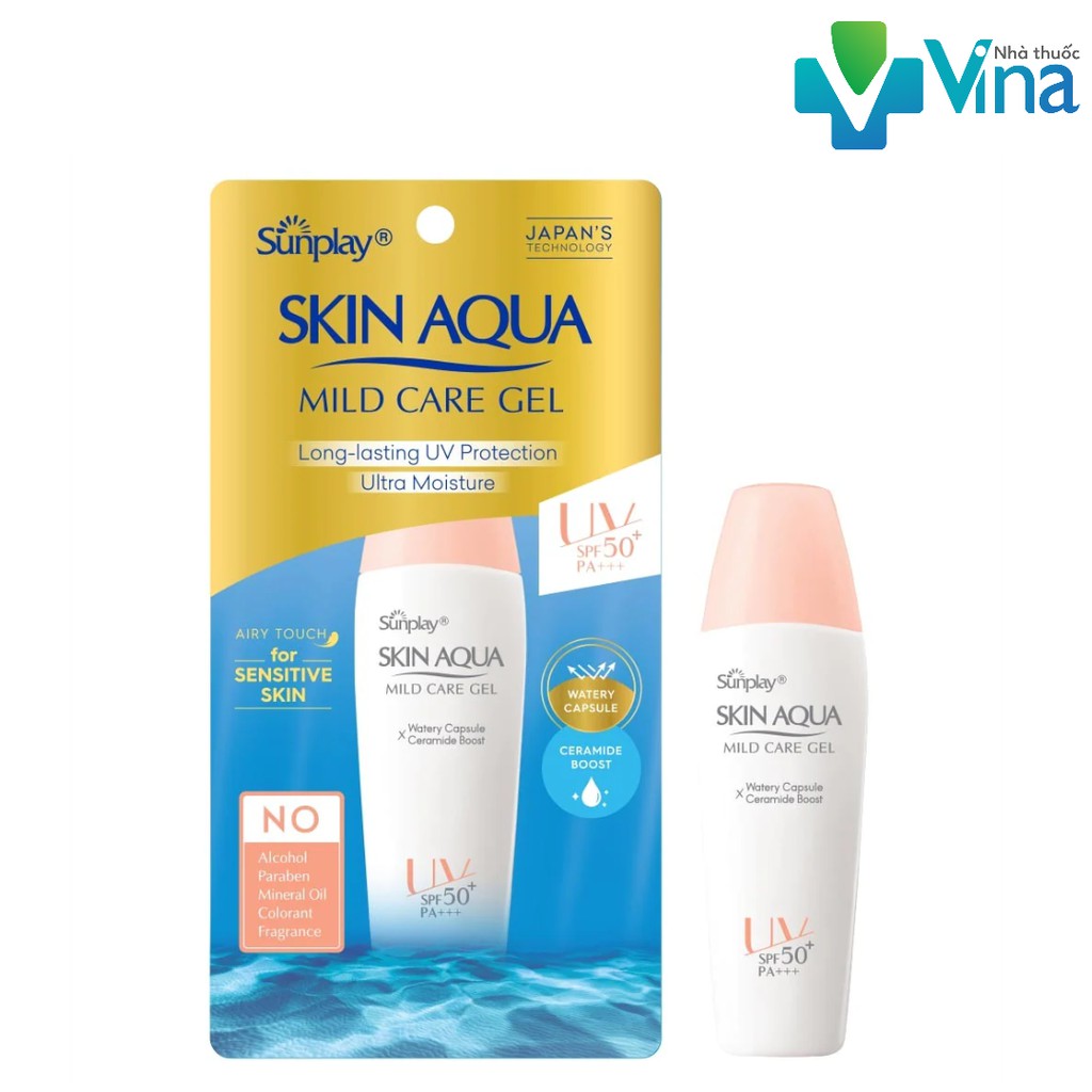 Kem Chống Nắng Dành Cho Da Nhạy Cảm Sunplay Skin Aqua Mild Care Gel SPF50 +/ PA +++ 25g