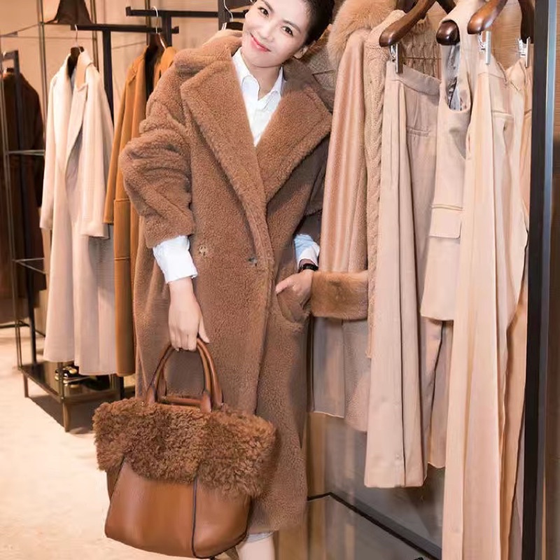 Áo khoác lông cừu nữ ulzzang 2 lớp chần bông cực ấm siêu mềm mịn - Áo lông cừu nữ ulzzang hàn quốc sang chảnh