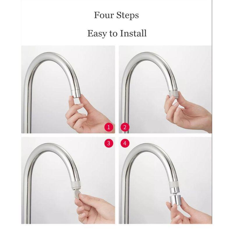 Đầu vòi tăng áp xoay 360 diiib tạo bọt, tiết kiệm 1/2 nước  Xiaomi Youpin - Minh Tín Shop