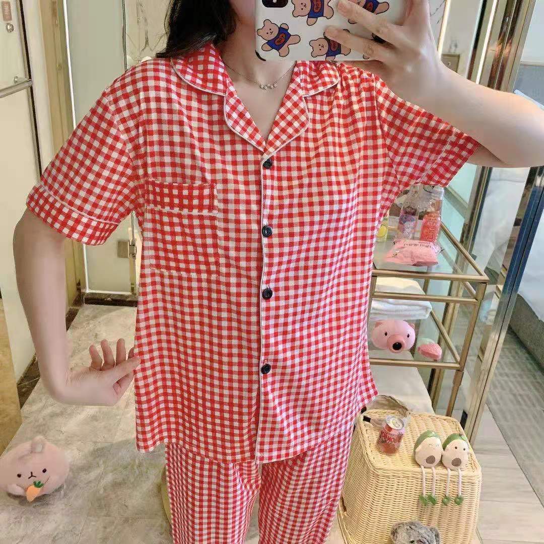 Bộ Đồ Ngủ Cotton Ngắn Tay Gợi Cảm Cho Nữ | BigBuy360 - bigbuy360.vn