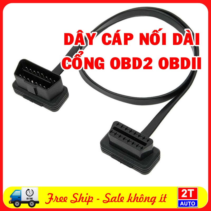 Dây cáp nối dài, đầu chia, bộ hub nối dài cổng OBD OBD2 OBDII cho ô tô xe hơi loại tốt -16 chân SKU 173