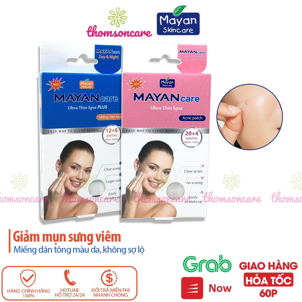 Miếng dán mụn Mayan Care nhiều kích cỡ từ Hàn Quốc hút mụn sưng đỏ, mụn bọc