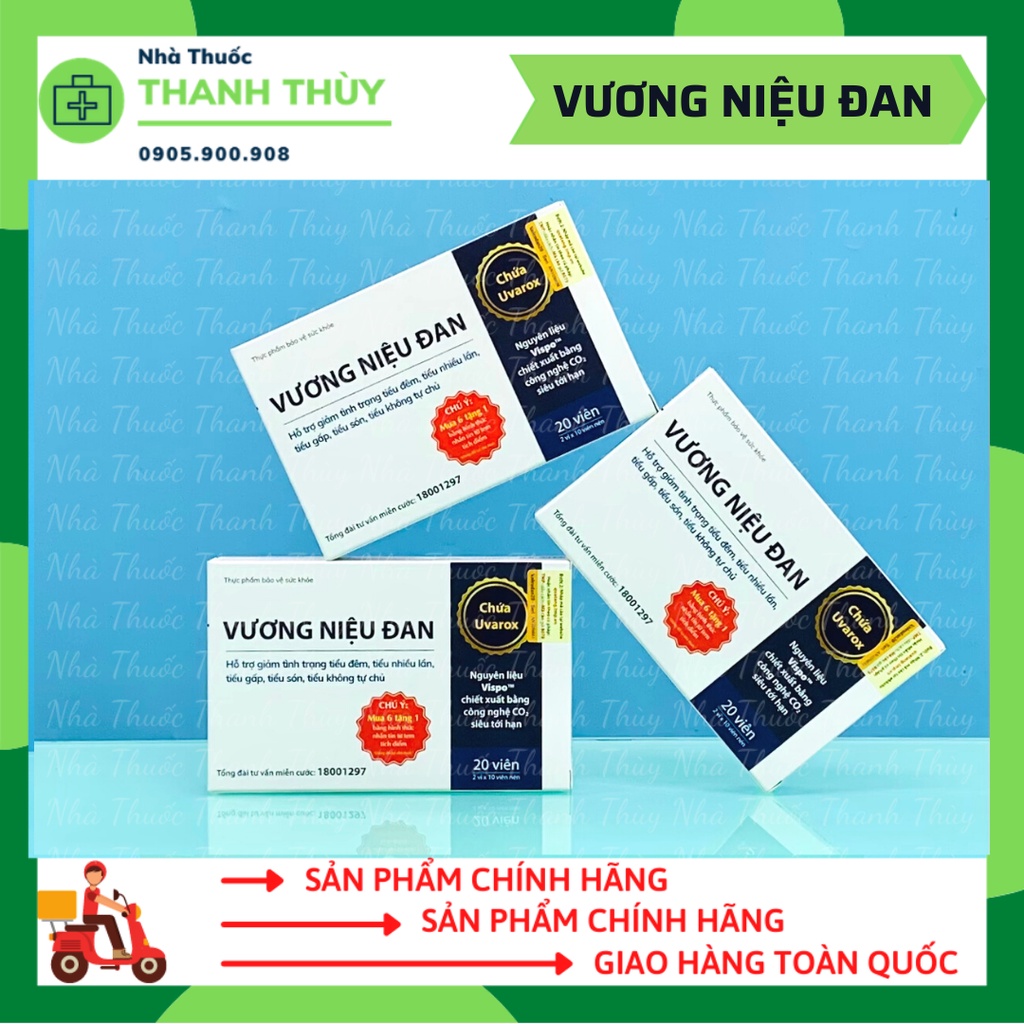 VƯƠNG NIỆU ĐAN - Hỗ Trợ Giảm Tình Trạng Tiểu Đêm, Tiểu Nhiều Lần, Tiểu Són, Tiểu Gấp, Tiểu Không Tự Chủ