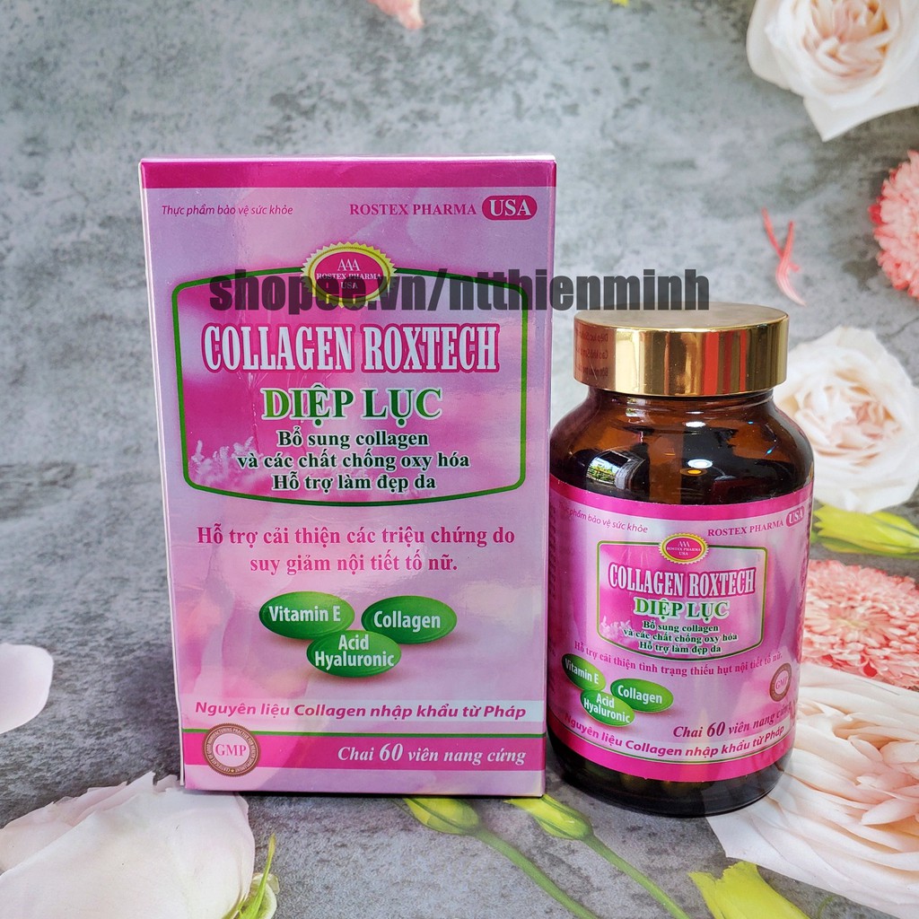 [ HOT ] Viên uống COLLAGEN DIỆP LỤC bổ sung biton  hỗ trợ làm đẹp da, trắng sáng da, có thể dùng cho người bị u, bướu | Thế Giới Skin Care