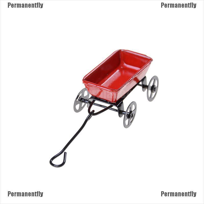 Mô Hình Xe Đẩy Bằng Kim Loại Trang Trí Nhà Búp Bê Tỉ Lệ 1: 12