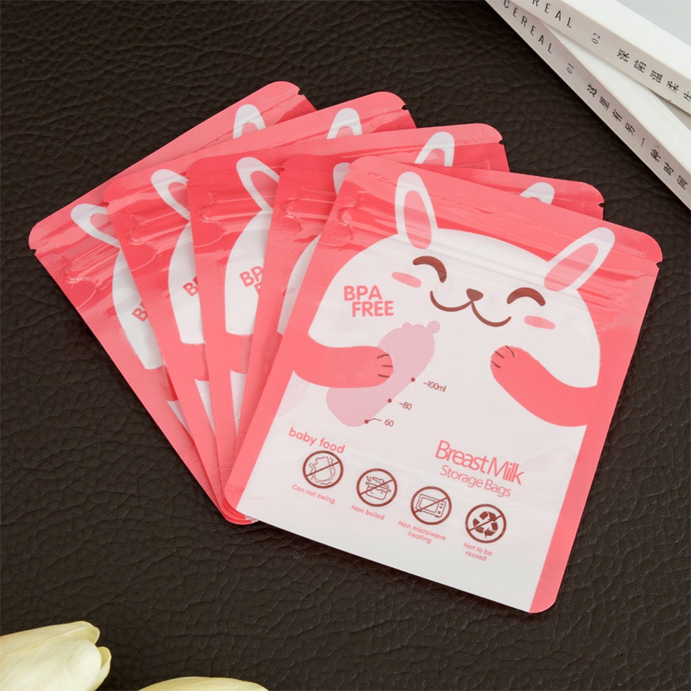 Set 30 Túi Đựng Sữa Mẹ Cho Tủ Lạnh - Cho Bé Mẫu Con Gấu