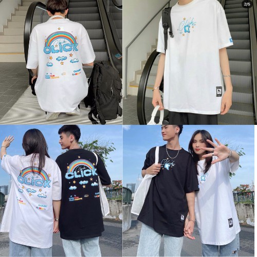 Áo thun Streetwear tay lỡ Nam Nữ Unisex Phông Tay ngắn phong cách Hàn Quốc