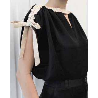 Graphé - RENE top / Áo nữ thiết kế tay ngắn freesize