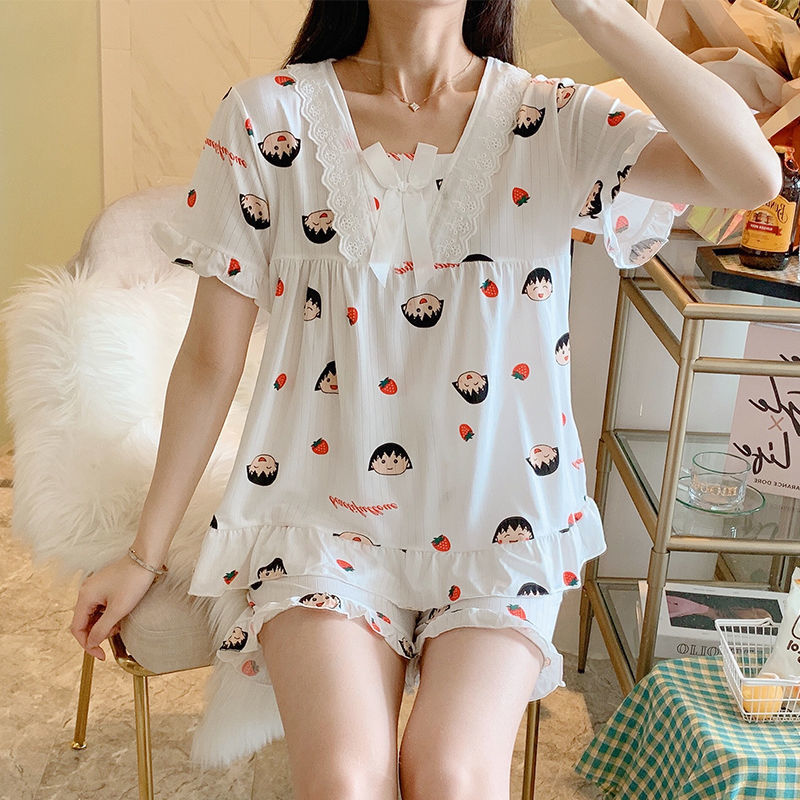 Bộ đồ ngủ ngắn tay đáng yêu dành cho nữ