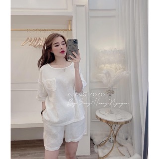 BÁN SỈ BỘ ĐŨI TÚI NGỰC NỮ 2 MÀU ĐƠN GIẢN SANG TRỌNG BD206