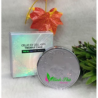 Phấn phủ Cellio Ex Collagen Twoway Cake SPF30