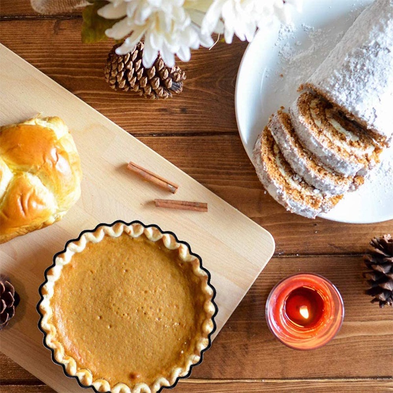 Khuôn bánh tart chống dính đế rời 2 size