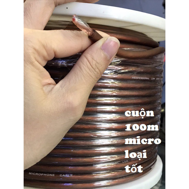 Dây micro nâu dài 100m loại xịn - CUỘN Dây Micro Nâu 100m
