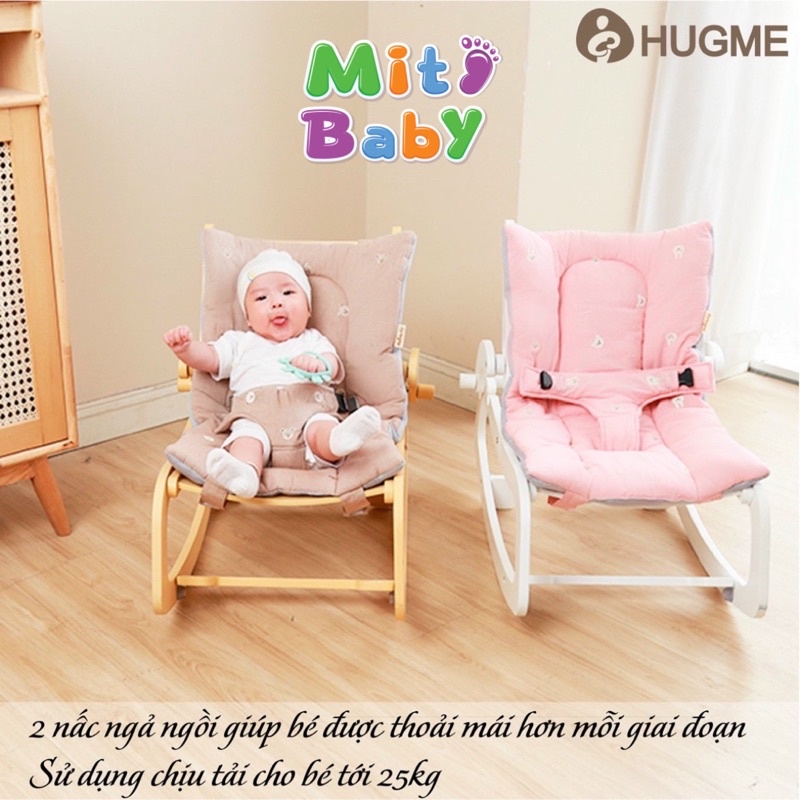 Ghế bập bênh ba tư thế Rongking chair Hugme cho bé
