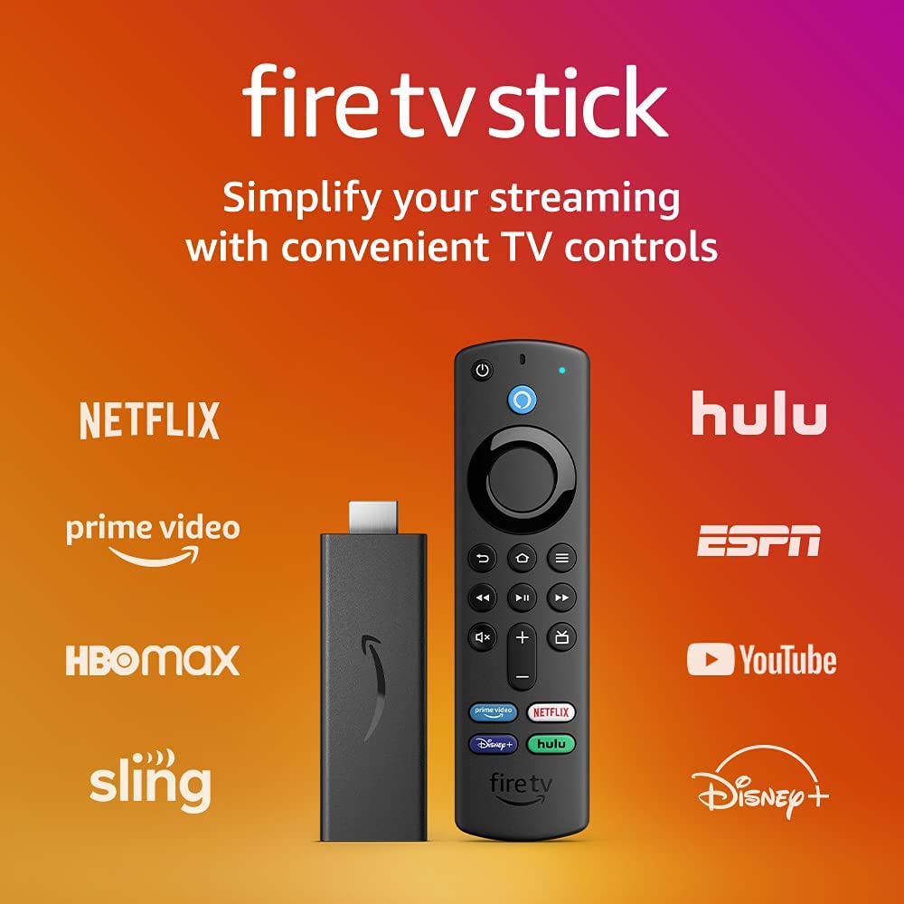 Fire TV Stick HD (phiên bản mới nhất) Thiết bị trình chiếu TV của Amazon có trợ lý ảo Alexa với remote kèm theo