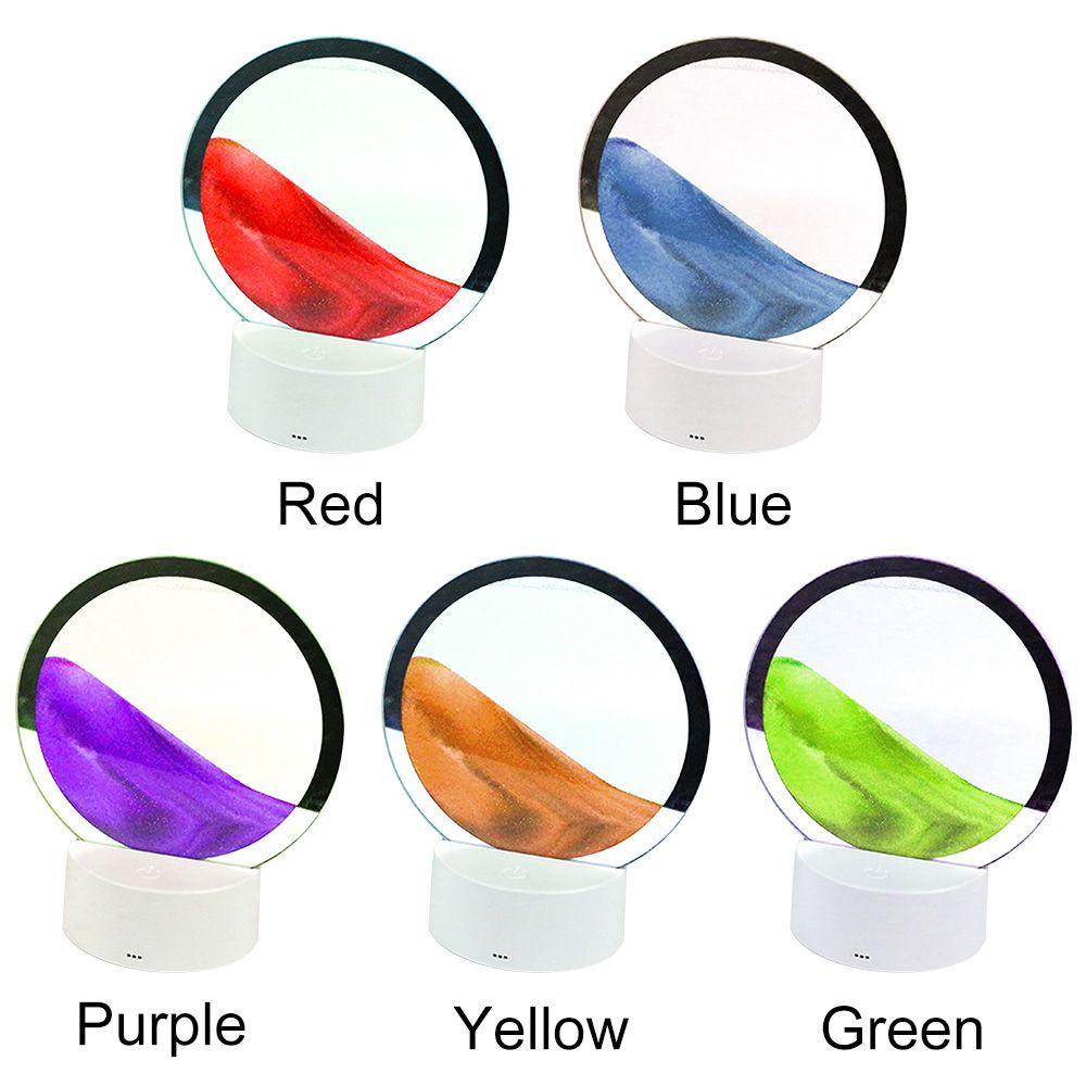 Tranh Cát Chuyển Động 3D Xoay 360 Độ Trang Trí Phòng Khách° Đồng Hồ Cát Xoay 3D Trang Trí