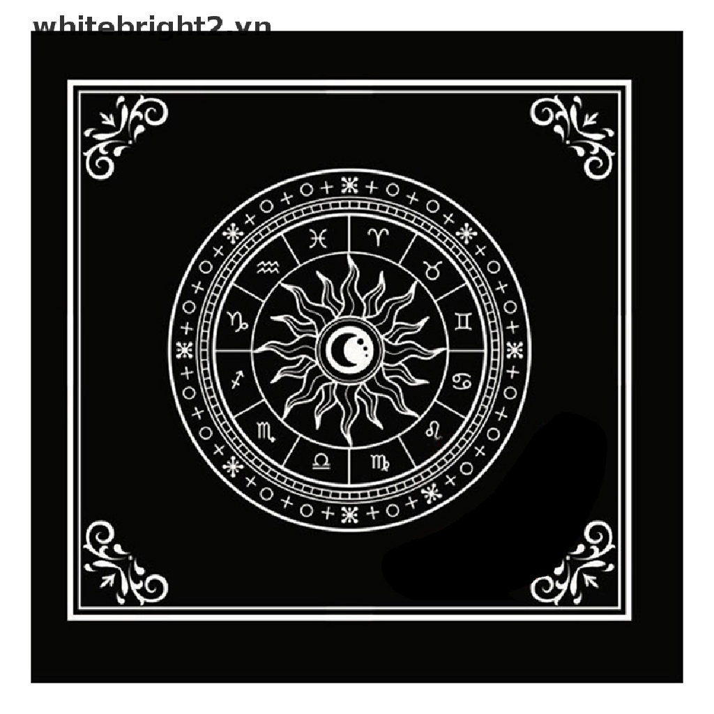 &^& Tarot Tablecloth Divination Tarot Card Pad Pendulum Magic Pentacle Runes Cloth .