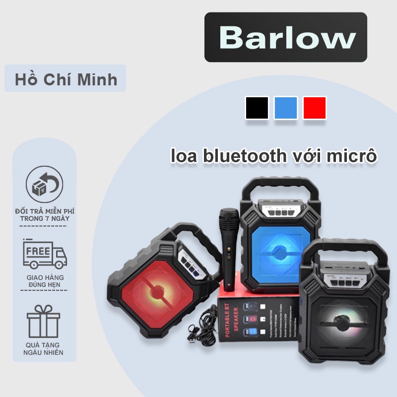 Loa Karaoke Mini Micro-Loa Micro Cầm Tay SK-668-Kết Nối Bluetooth 5.0-Chất Lượng Âm Thanh Siêu Chuẩn - Barlow Store