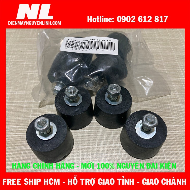 Combo 4 đế cao su chống rung điều hoà đặt sàn
