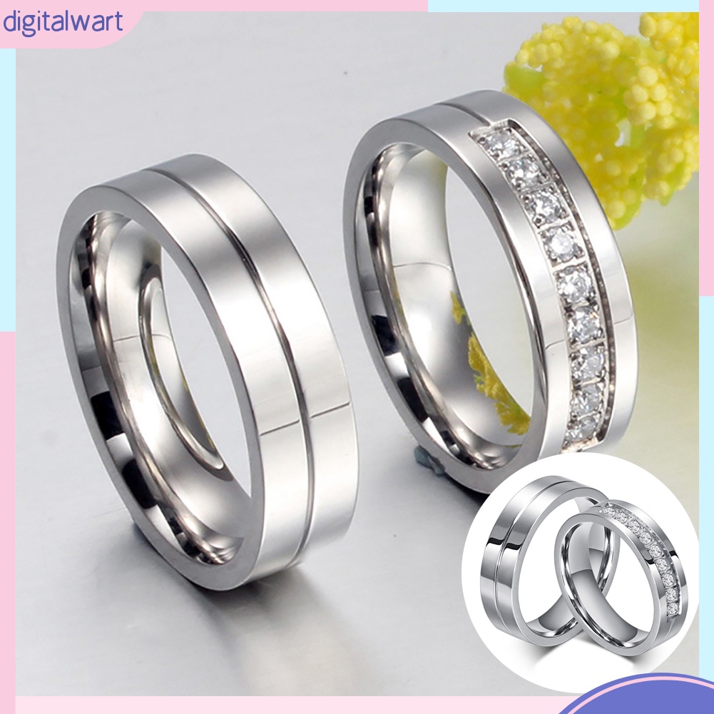 Nhẫn hợp kim kiểu dáng đơn giản, thời trang cho nam/nữ