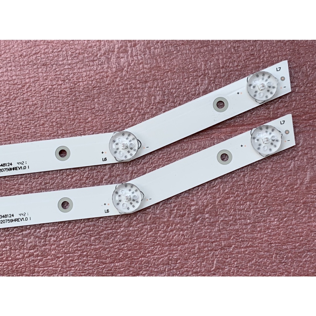 THANH LED TIVI DARLING 32HD955T2 32L3650 CRH-A323030020759PREV1.1 MỚI 100%, BỘ 2 THANH, MỖI THANH 7 BÓNG 3V, DÀI 56,9cm