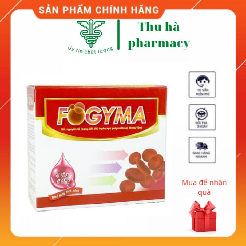 [Date mới nhất] SẮT FOGYMA-Sắt nước bổ sung cho cơ thể (Hộp 20 ống)