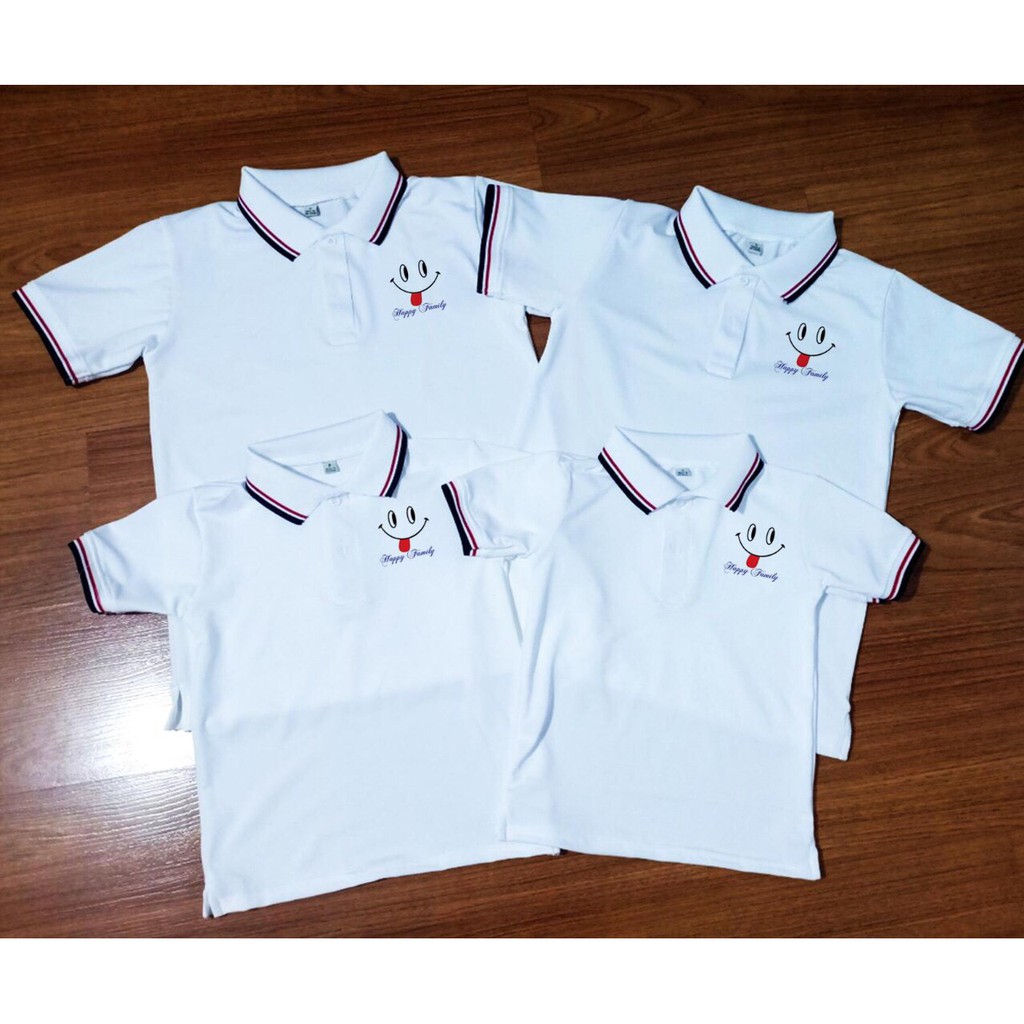 Áo thun polo cá sấu có cổ nam nữ gia đình 3 4 5 người - HAPPY FAMILY (chất vải loại 1) {đủ size}