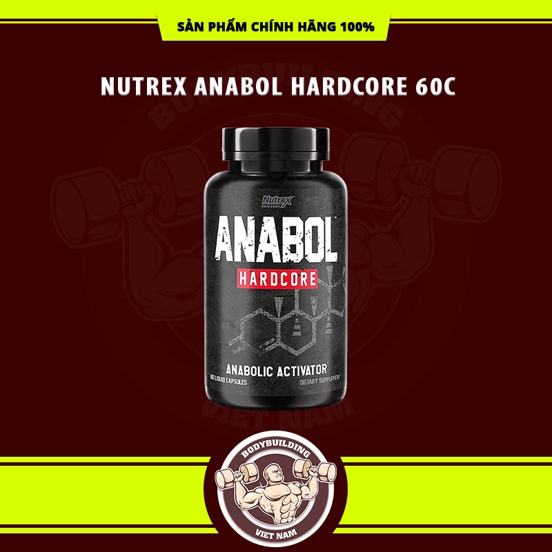 Anabol Hardcore Giúp Tổng Hợp Cơ Bắp Hỗ Trợ Phát Triển Cơ Bắp Nutrex Anabol Hardcore 60 Viên