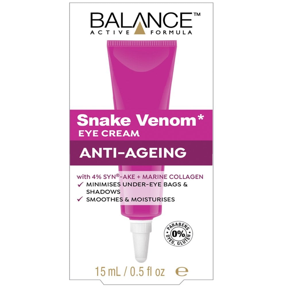 KEM HỖ TRỢ GIẢM  THÂM MẮT NỌC RẮN BALANCE ACTIVE FORMULA SNAKE VENOM EYE CREAM 15ML (NEW 2018)