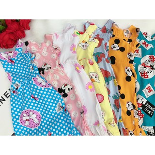 Váy lanh lụa 2 dây siêu mềm mát cho bé gái