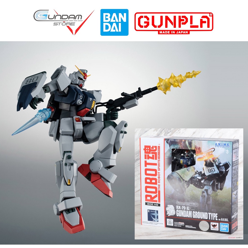 Mô Hình Gundam Ground Type Ver. Anime RX-79G Robot Spirits Side MS Bandai Đồ Chơi Nhật