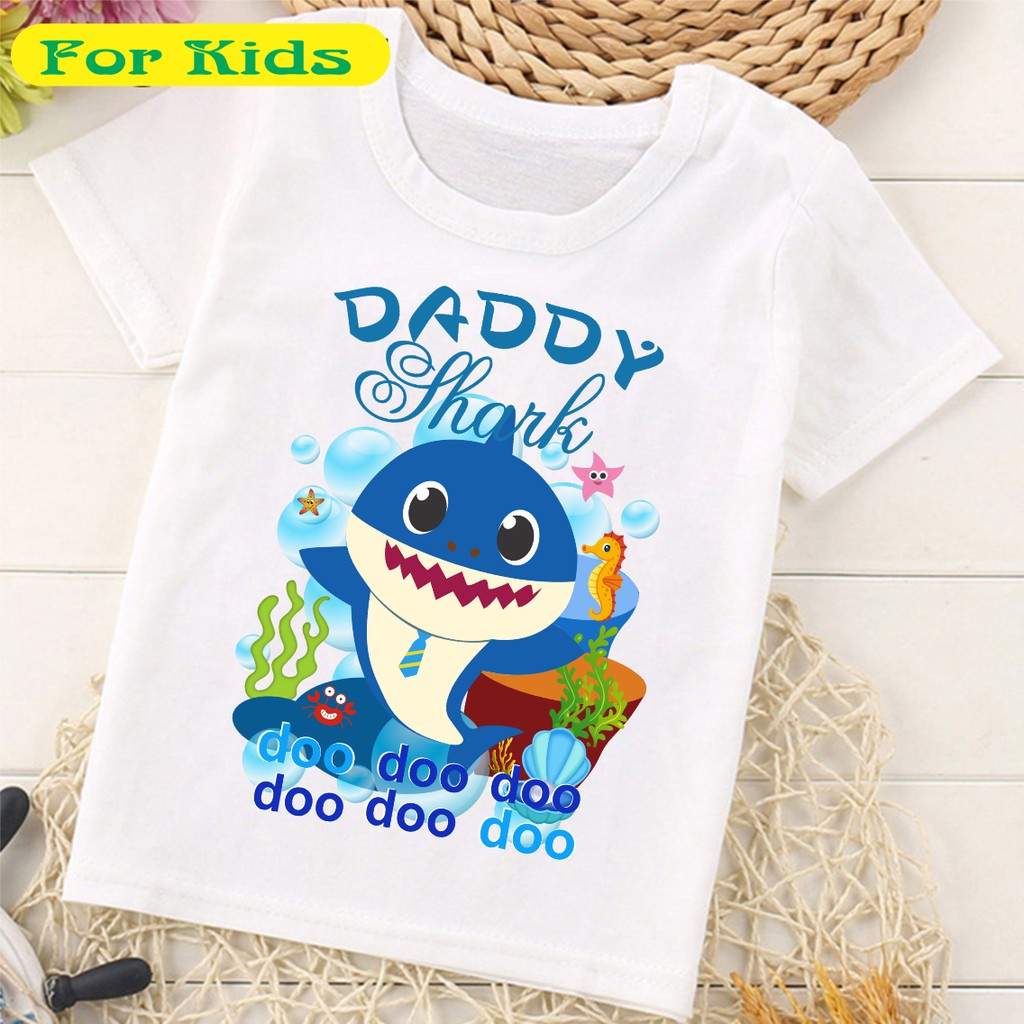 [ ĐỦ SIZE ÁO GIA ĐÌNH ] Áo Thun Baby Shark Cho Bé Trai Bé Gái Siêu Hot