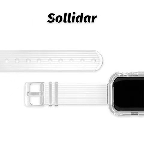 Dây silicone Trong Suốt Đeo Đồng Hồ Thông Minh Apple Watch 7 6 SE 5 4 3 2 1 40mm 44mm 42MM 41MM 45MM