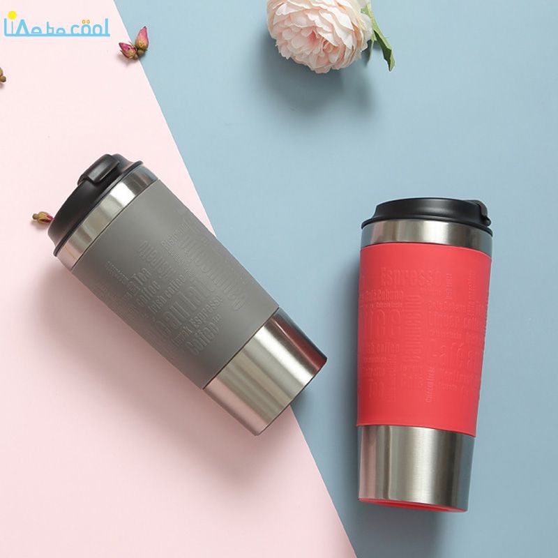 THERMOS Cốc Giữ Nhiệt Bằng Thép Không Gỉ Dung Tích 450ml