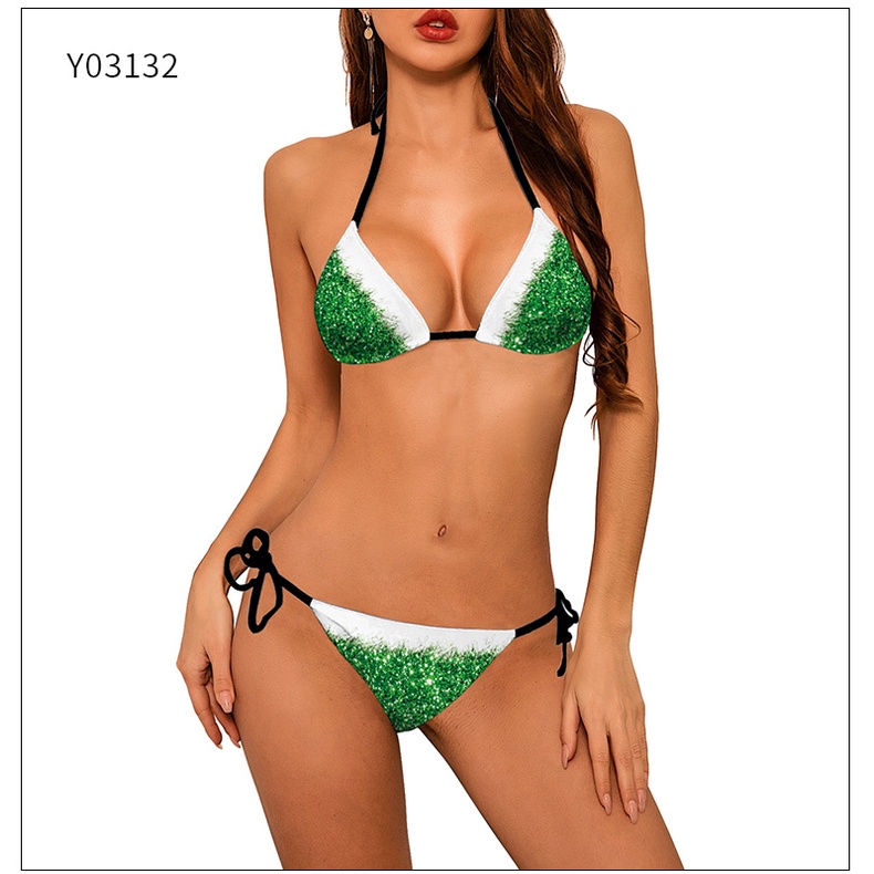 2021Hot Giáng Sinh Hàng Loạt Bãi Biển, Khu Nghỉ Mát Sexy Bikini Hai Mảnh Đồ Tắm Đồ Bơi Nữ | BigBuy360 - bigbuy360.vn