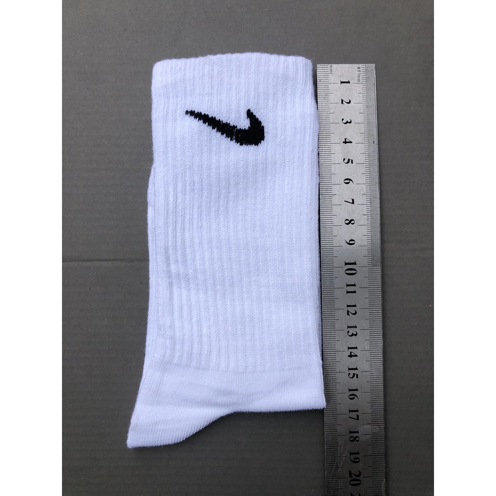 Tất Unisex dệt kim  trắng 12cm - 17cm